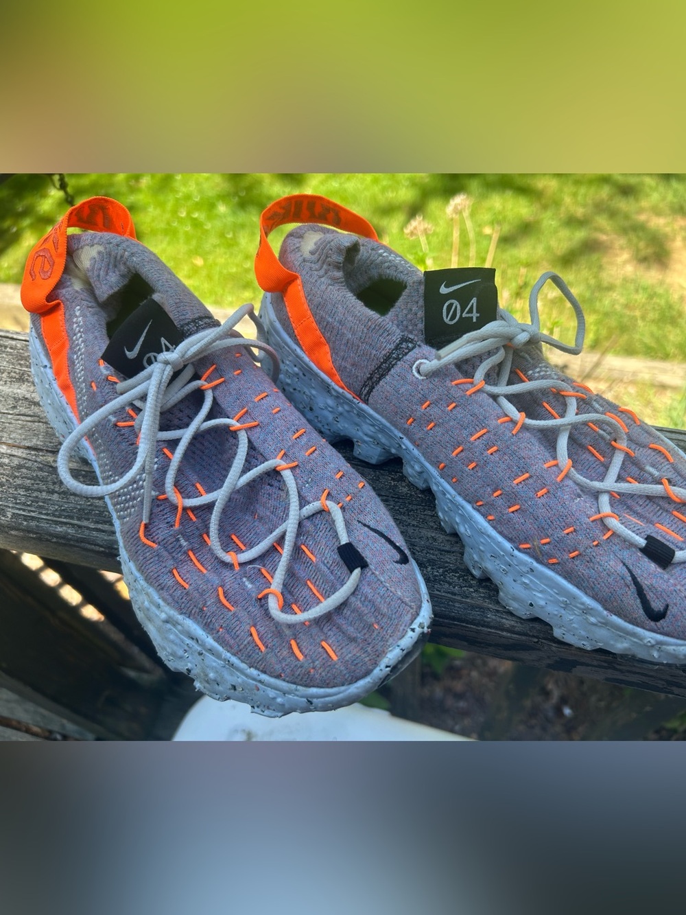 Nike Wmns Space Hippie 04 'Multi-Color Total Orange Sz 8.5